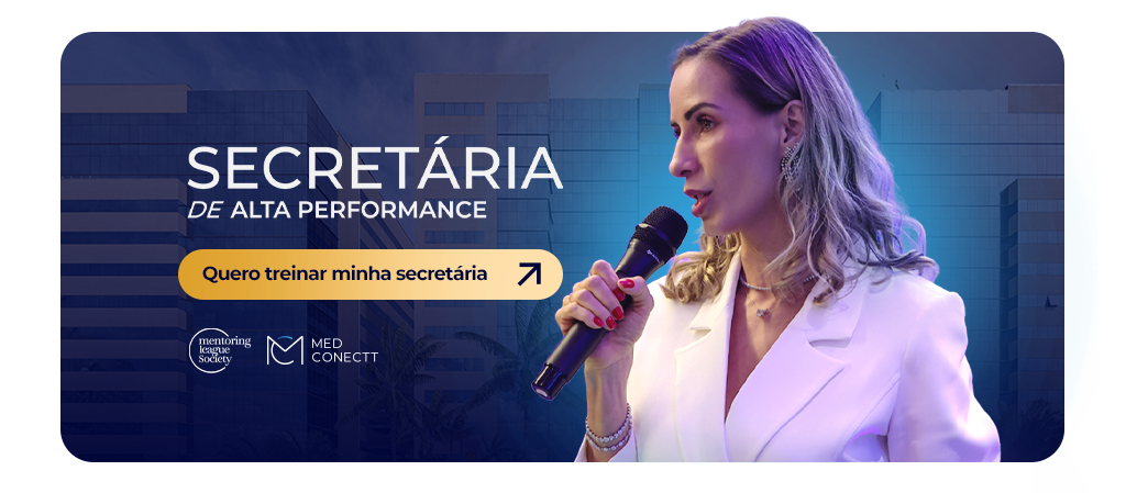 Treine sua secretária com o método MedConectt e transforme o atendimento da sua clínica. Alta performance, resultados reais. Inscreva-se agora!